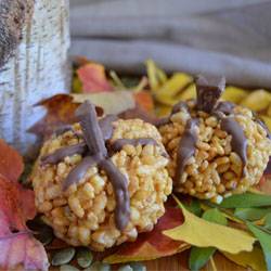 Pumpkin Spice Brown Rice Krispie Treats - Neuman's Kitchen